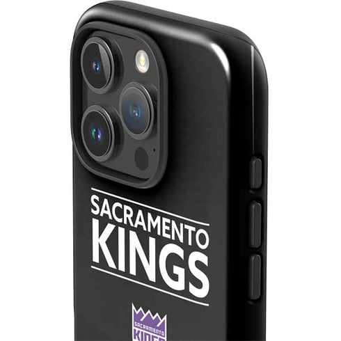 NBA Sacramento Kings Standard - Black iPhone 16 Pro Impact Case